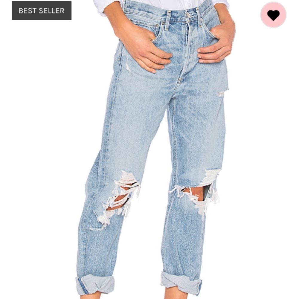 AGOLDE 90s mid rise loose fit size 25 jeans